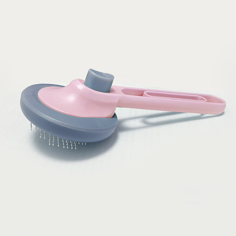 Pet Hair Removal And Cleaning Comb Small Pink Dog