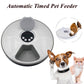 Dogs Timing Six-grid Feeder Cat Quantitative Music Automatic Feeder Small Pink Dog