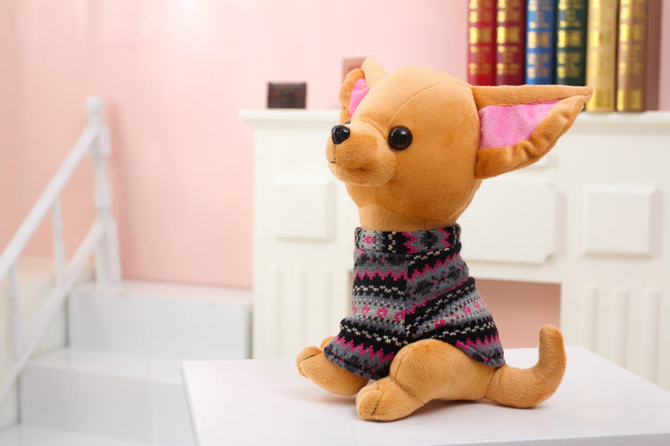 Dog doll Plush toys Small Pink Dog