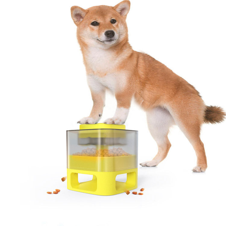 Dog Food Feeder Pet Accessories Cat Feeder Catapult Educational Dog Toys Pet Supplies Food Dispenser Just One Snap Comes Food Small Pink Dog