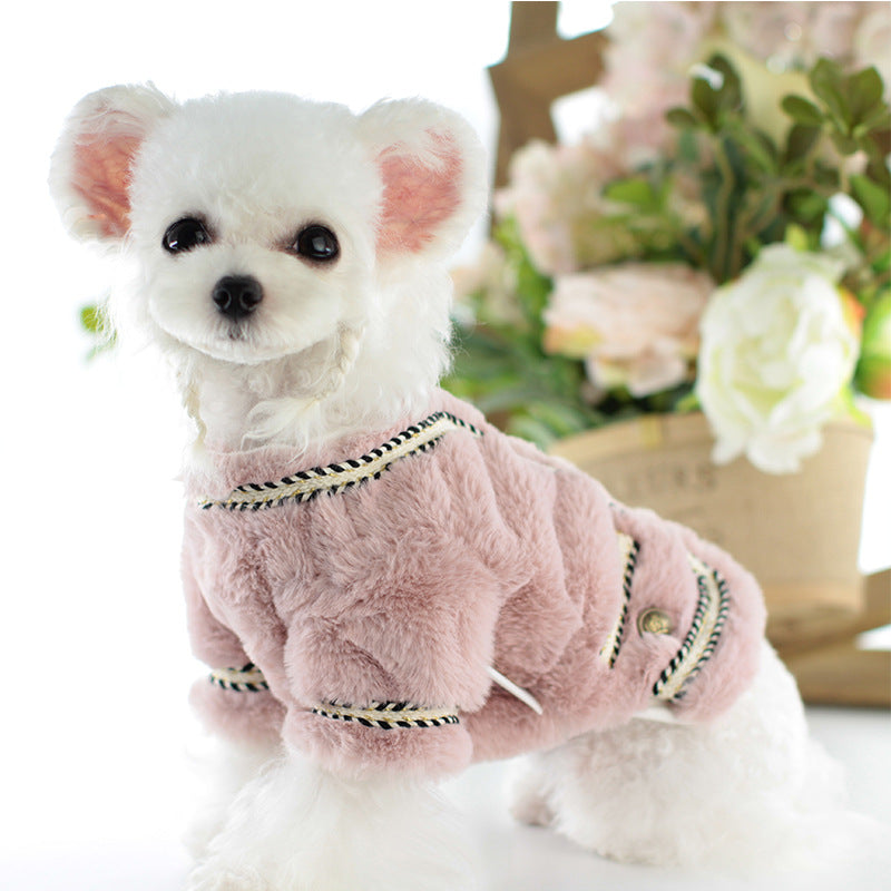 Cotton Clothes Pet Dog Clothes Small Pink Dog