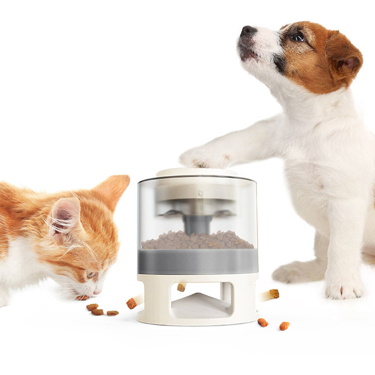 Dog Food Feeder Pet Accessories Cat Feeder Catapult Educational Dog Toys Pet Supplies Food Dispenser Just One Snap Comes Food Small Pink Dog